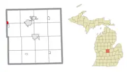 Location within Gratiot County