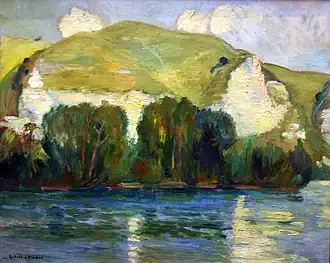 The Cliffs of Belbeuf, by Robert Antoine Pinchon