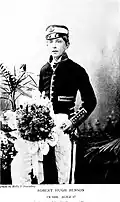 Benson in 1889, aged 17, as Steerer in the St George at Eton. From the book Hugh, Memoirs of a Brother