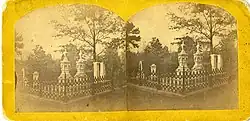 Image showing the Ross Lot within Rose Hill Cemetery, circa 1880s