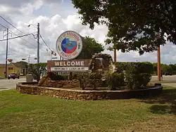 Rosenberg welcome sign