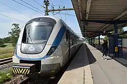 X60 commuter train at the station