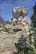 Skalní okno in Rotštejn Castle