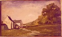 Rouge-Cloître near Brussels, oil 22,5&nbsp;cm-13,7&nbsp;cm.