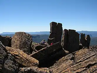 Rugged top of Pelion West