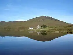 Ruin and Boathouse on Loch a' Bhraoin. This is the second time I have been here when the loch was flat calm.