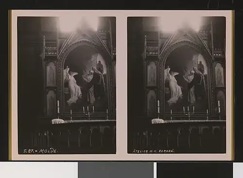 View of the interior altarpiece