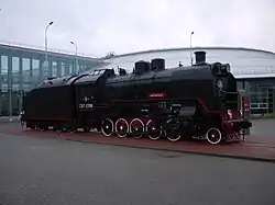 Steam locomotive S017-2286 outside the Museum