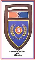 SADF 8 South African Armoured Division 8 Maintenance Unit Flash