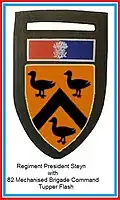 SADF 82 Mechanised Brigade Regiment President Steyn Flash