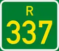 Regional route R337 shield