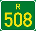 Regional route R508 shield
