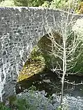 Stone bridge over the Ale Water, west of village