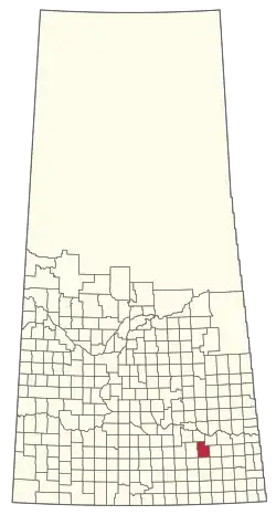 Location of the RM of Montmartre No. 126 in Saskatchewan