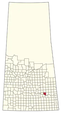 Location of the RM of Abernethy No. 186 in Saskatchewan
