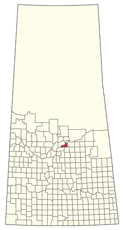 Location of the RM of Birch Hills No. 460 in Saskatchewan