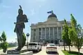 The statue at the Utah State Capitol