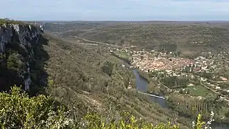 View of the town from Roc d'Anglars