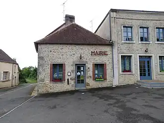 The town hall of Saint-Germain-sur-Sarthe