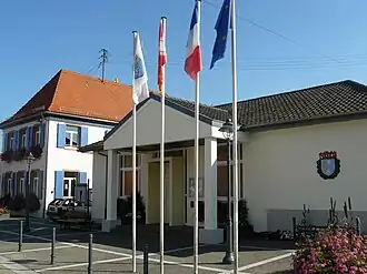 The town hall in Saint-Pierre