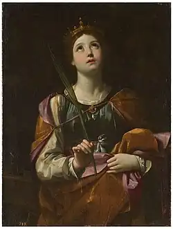 Saint Catherine by Guido Reni, c. 1606