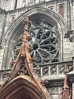 Damage, view from outside (December 2024)