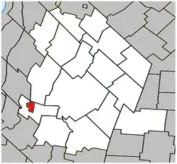Location within Les Maskoutains RCM