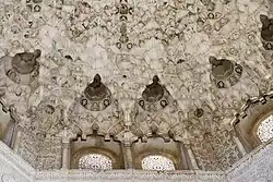Detail of the muqarnas vault, showing the miniature domes above the window level
