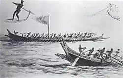 War canoe salisipan, 1890