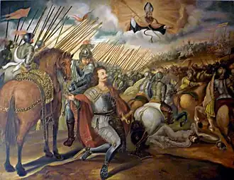 Saint Augustine appears to the Duke of Mantua, by Miguel de Santiago (17th century)[7]