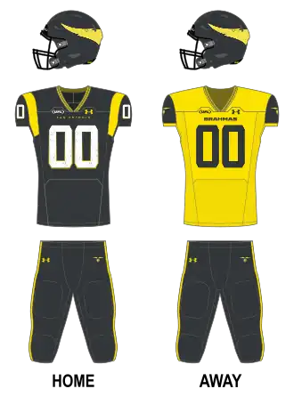 San Antonio Brahmas uniforms