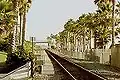 The platform at San Clemente Pier station