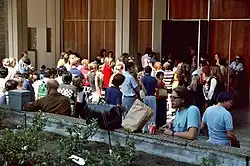 Image 2Convention crowd outside of Golden Hall in 1982 (from San Diego Comic-Con)