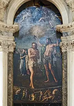 The baptism of Christ, Battista Franco