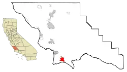 Location in San Luis Obispo County and the state of California