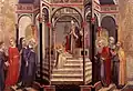 Presentation of the Virgin at the Temple (1448–52) - Tempera on wood, 32 x 46&nbsp;cm. Pinacoteca, Vatican [4]