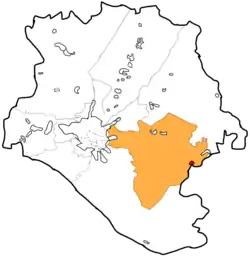 La Corona (red) in Manajanabo (orange) in Santa Clara