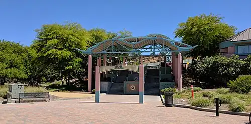 The entrance to Santa Clarita station