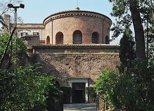 The Mausoleum of Santa Costanza, Rome, was built as the tomb of the augusta Constantina. (See interior below.)