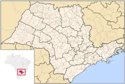 Location of Ferraz de Vasconcelos