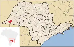 Location in São Paulo state