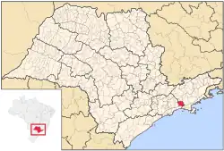 Location of Salesópolis