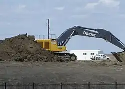 Hampton Village in the midst of construction