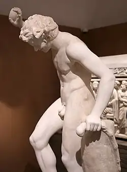 Satyr, 1st c. AD replica of Greek original of 2nd c. BC, Torlonia collection