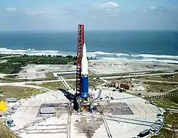 Saturn I for mission SA-3 in place on Pad 34, prior to November 1962 launch