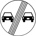 End of overtaking prohibition