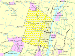 U.S. census map of town