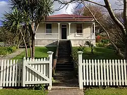 Historic Scandrett homestead front entrance.