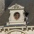 An oeil-de-boeuf window of the Château de Chenonceau, France