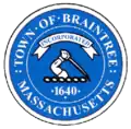 Official seal of Braintree, Massachusetts